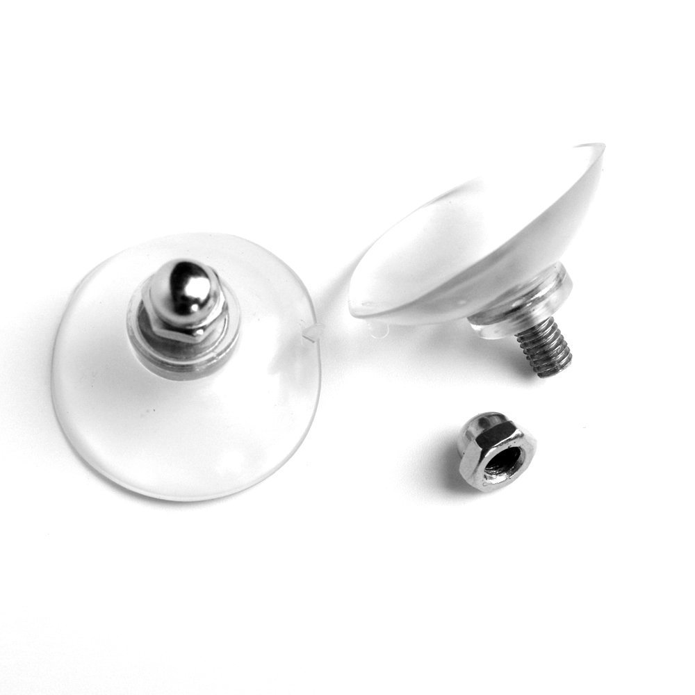 Manufacture Metal Screw Suction Cup With Plastic Knurled Nut PVC Suction Cup For Glass Table Tops