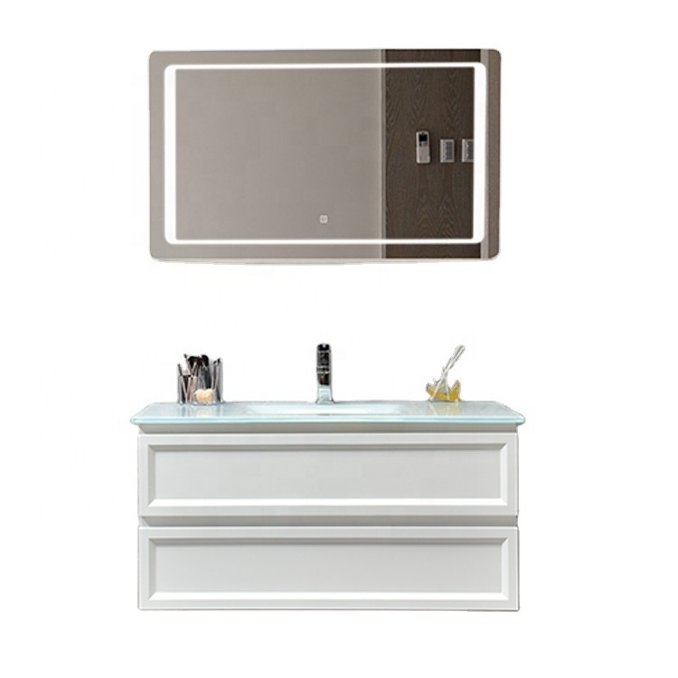 LED lighted mirrored european style bath wall mounted modern design bath vanity