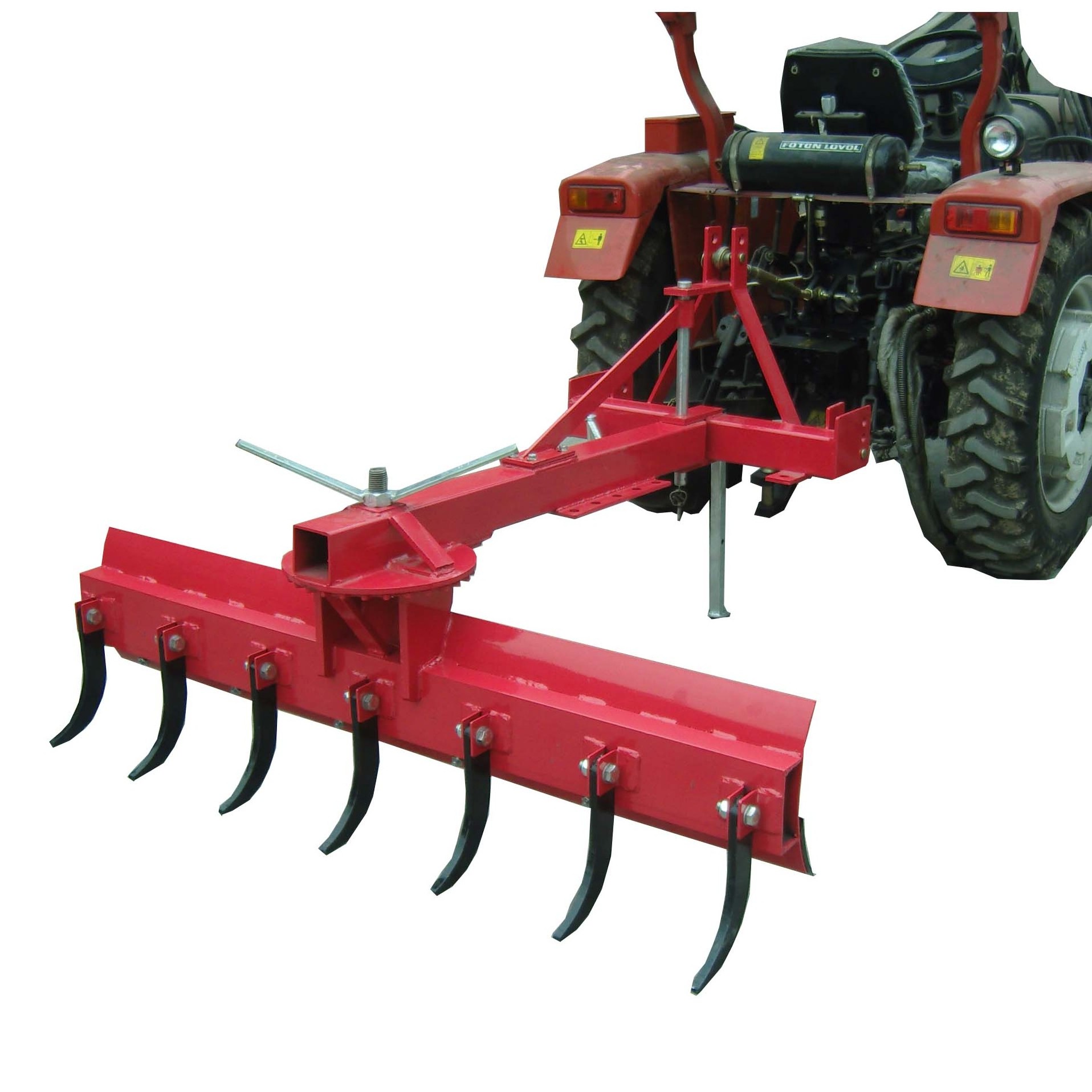 Heavy duty tractor rear mounted grader blade with rippers