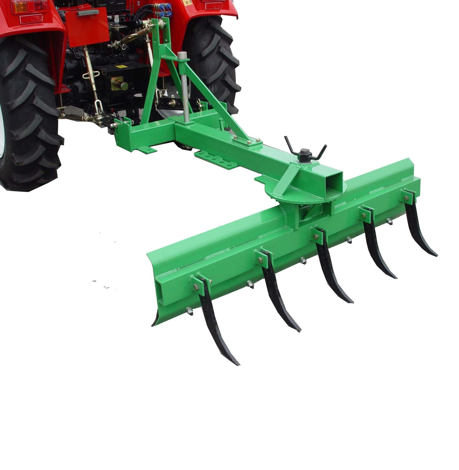 Heavy duty tractor rear mounted grader blade with rippers