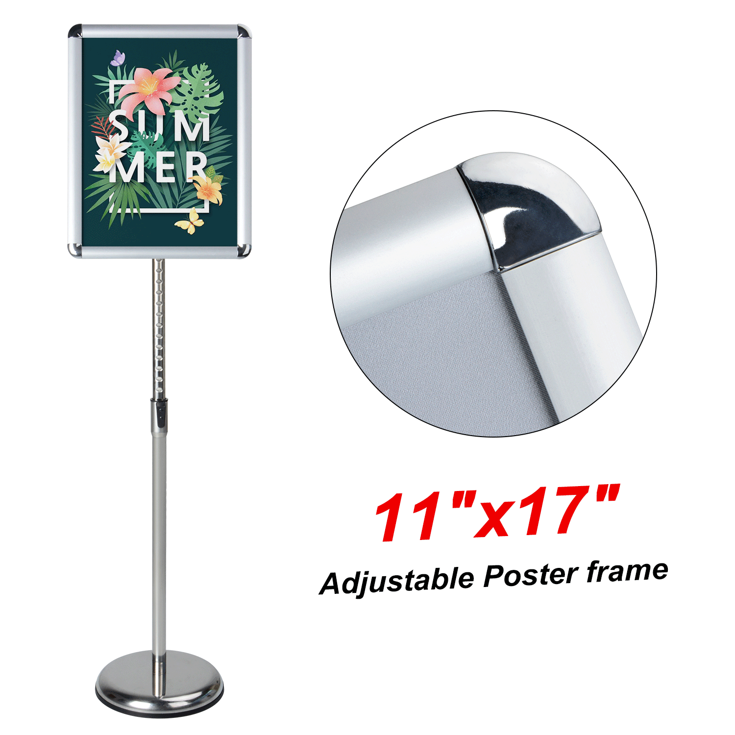 360 Degree Adjustable Outdoor Poster Display sign  Stand From Professional Factory