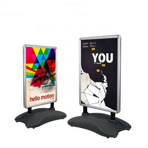 A1 Silver Water-base stand  Pavement Sign stand double side advertising poster display