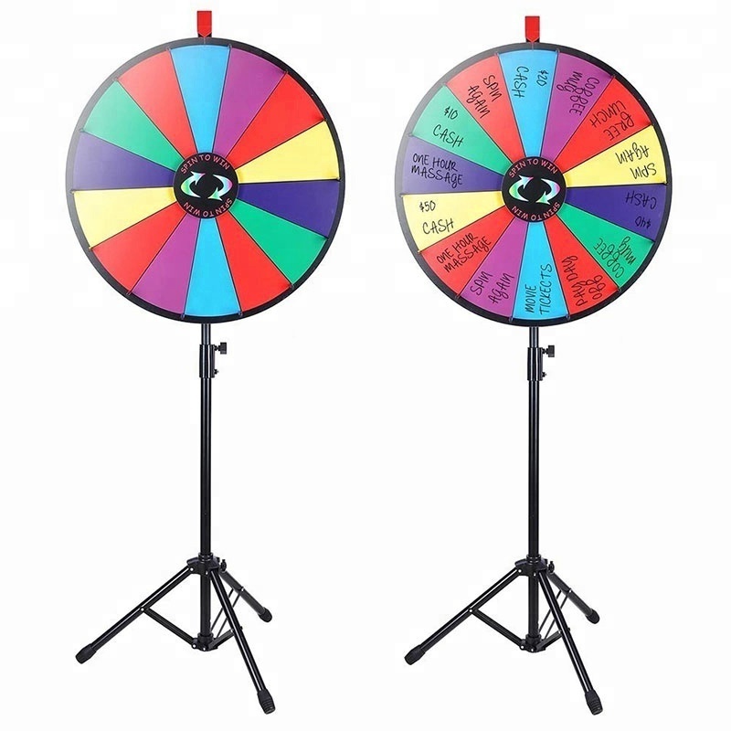 24inch Manufacturer sales activity game prize wheel of fortune spinning prize wheel