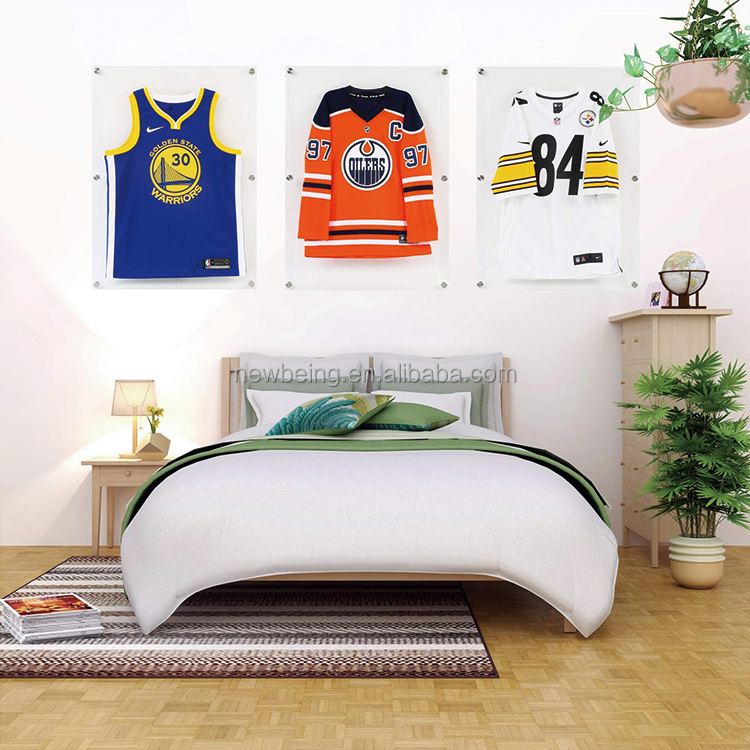 Wall Mount Hanger Holder | Basketball Baseball Football Esports Hockey Sports Soccer Military Uniform Tshirt