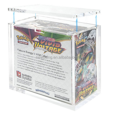 Magnetic Lid Elite Trainer Box Custom ETB Closure Acrylic Booster Box Pokemon Protector Case