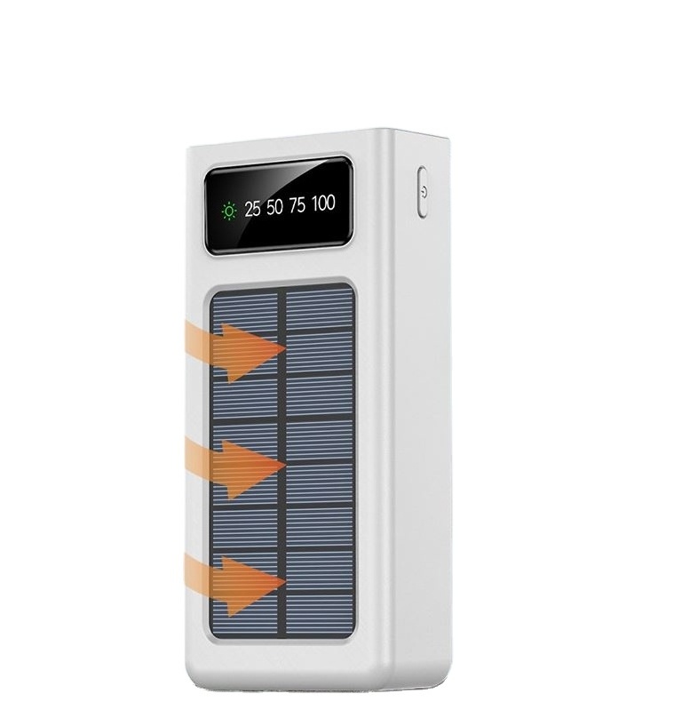 Solar panel charger case 10000mah 20000mah 30000 50000mah solar power bank 20000mah