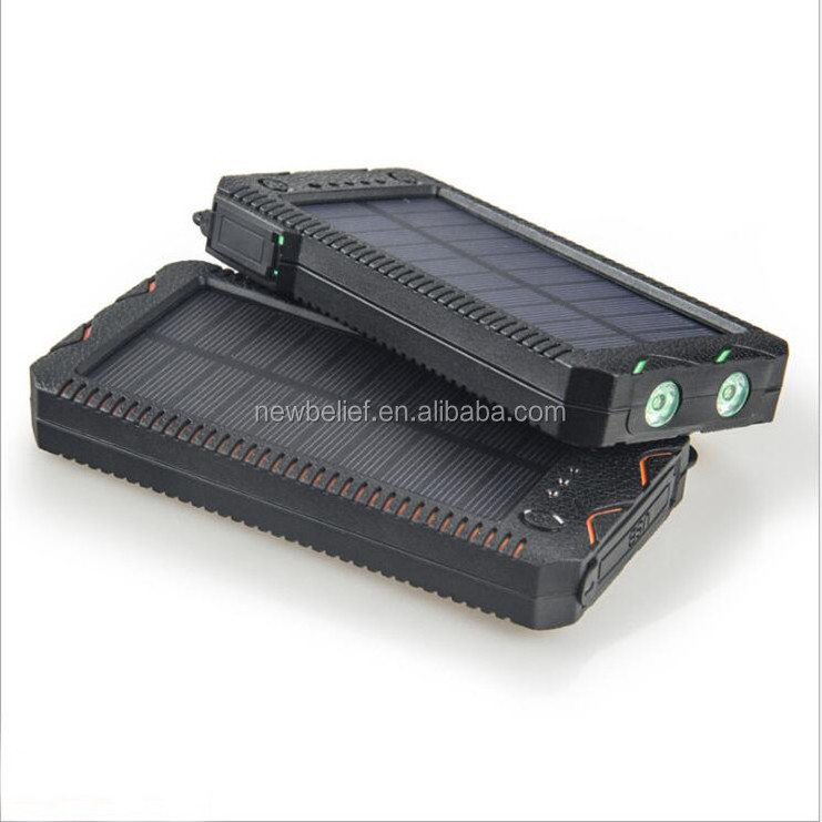 2019 New Smoker Lighter Power Bank, Li-Polymer Battery Waterproof Solar Charger Power Bank with Strong LED flashlight