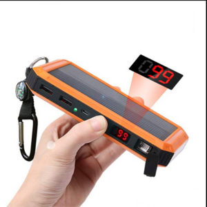 Solar Charger Power Bank Case with Electronic Cigarette Lighter Dual USB 20000mAh  Power bank For All Phone Charger