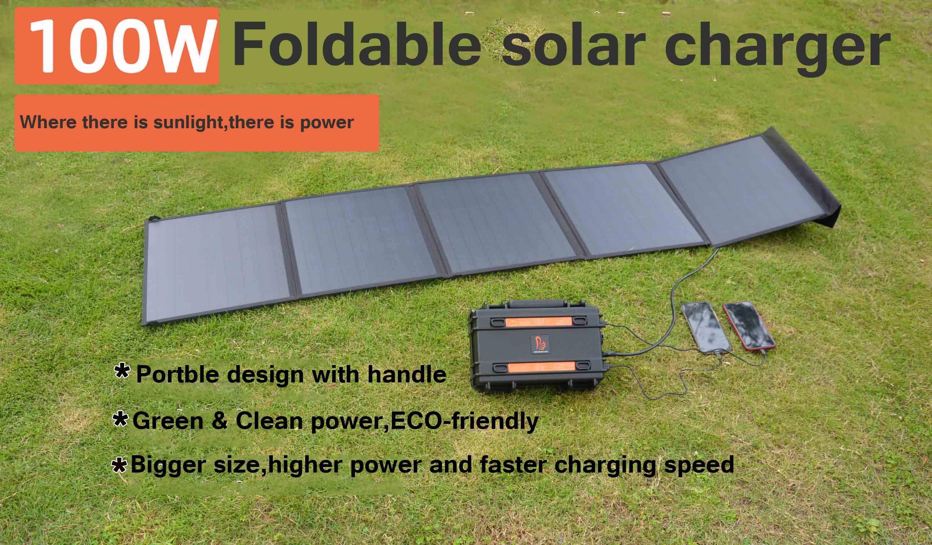 Portable solar panel mobile charger 40W 60W 80w 100w 120w flexible solar panels for laptop