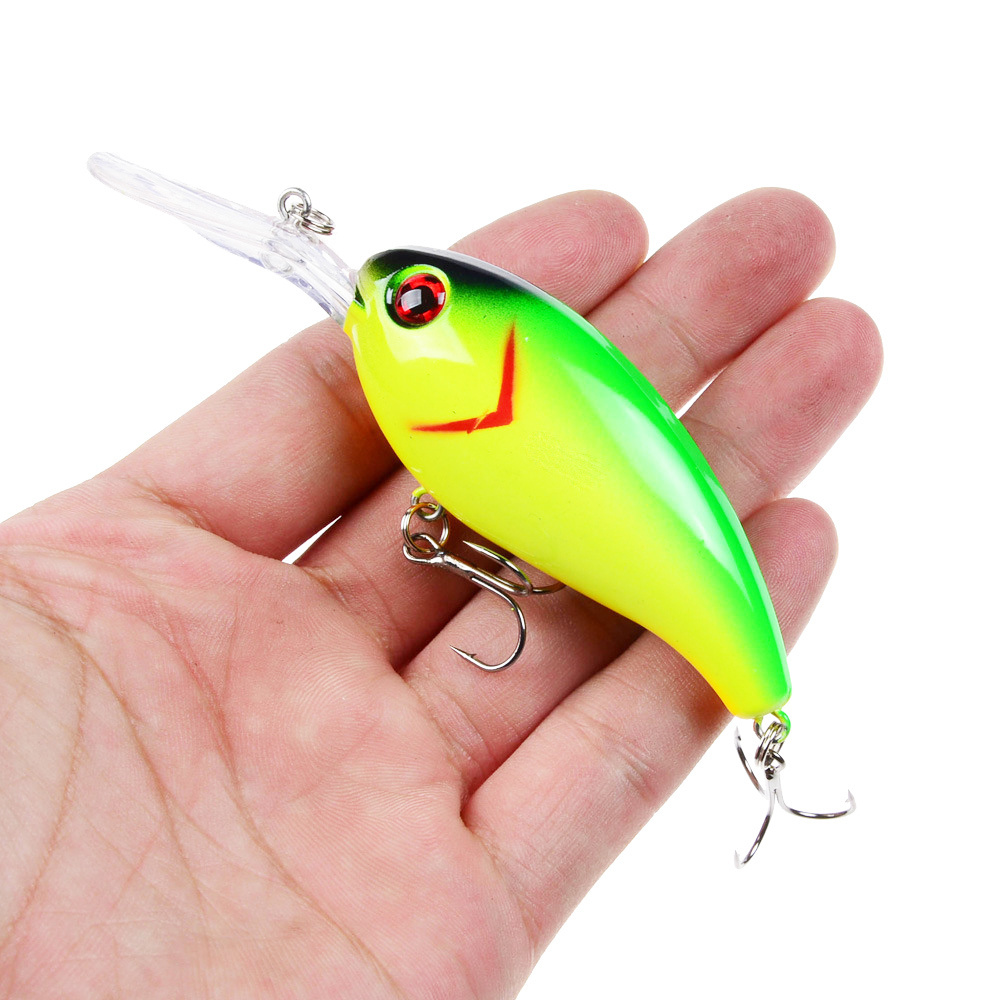 Newbility 10cm 14g Depth 0-3m #6 Crabon Treble Hooks Deep Diving Hard Plastic Artificial Bait Crankbait Bass Fishing Lures