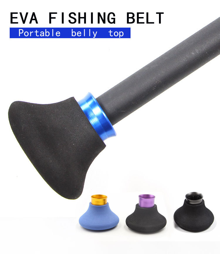 Newbility Portable Fishing Rod Butt Stand Up Cushion Fishing Pole Fighting Holder