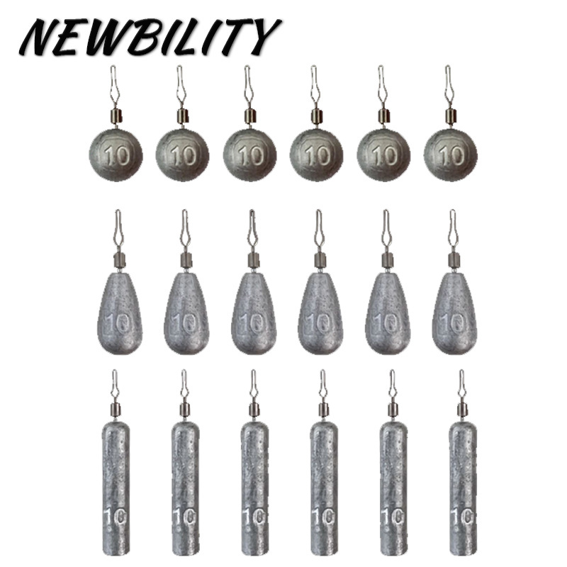 Newbility 3g 5g 7g 10g 15g 17g 20g High level lead fishing weights waterdrop fishing lead sinker