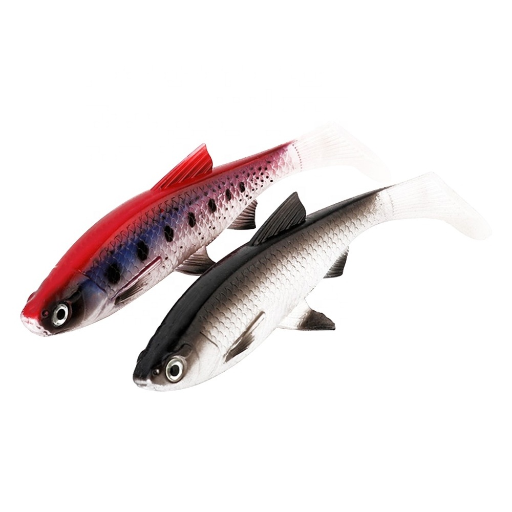 Newbility 36.5g 3D Eyes lifelike Bionic carp sea fishing T-Shaped Tail lures