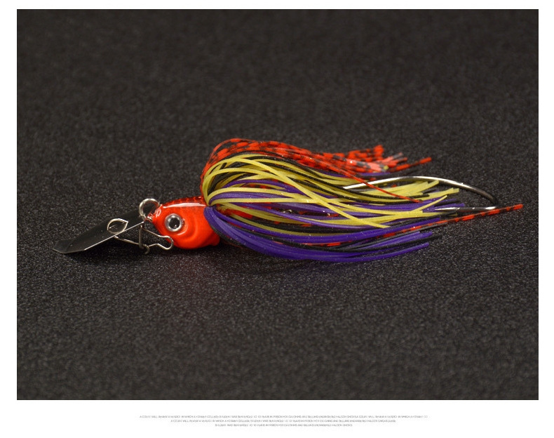 Newbility bladed jig saltwater skirt fishing lure rubber jig flipping  skirt spinner bait