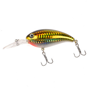 Newbility 10cm 14g Depth 0-3m #6 Crabon Treble Hooks Deep Diving Hard Plastic Artificial Bait Crankbait Bass Fishing Lures