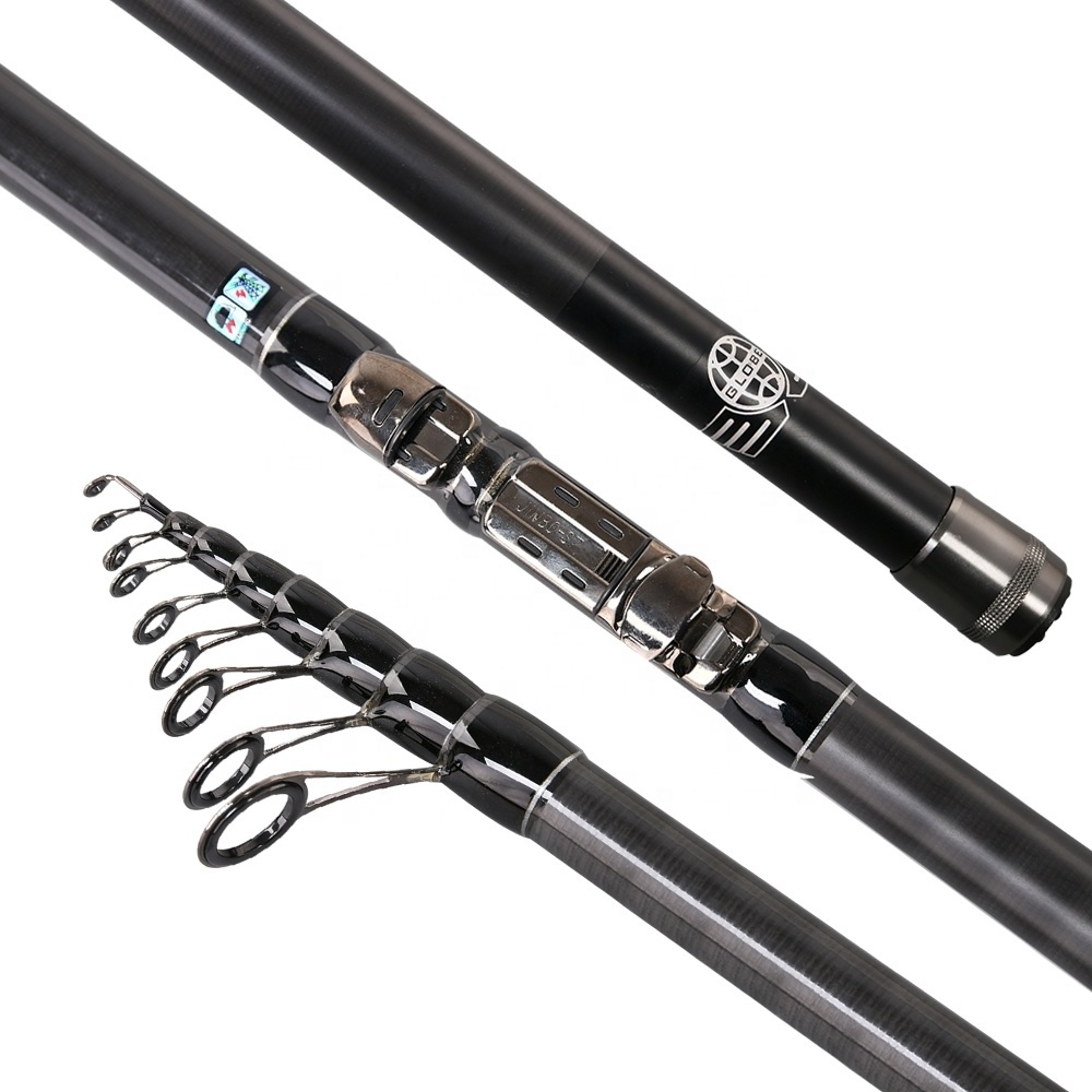 Newbility 2.4m 3m 3.3m 4.5m 4.8m 5.1m 5.4m 24T Carbon Telescopic Surf Rod Spinning Fishing Rod