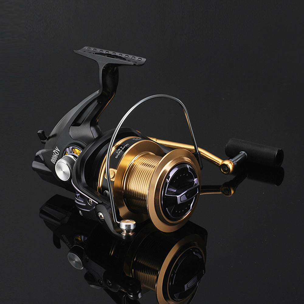 Newbility CNC Handle Metal Wire Cup Saltwater Big Game Reels 12+1BB Long Cast Surf Casting Spinning Fishing Reel