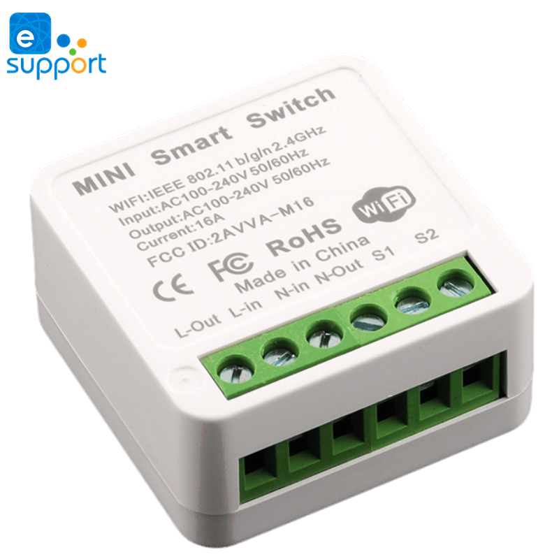 EWeLink App DIY Remote Control Timer Automation Module Alexa Google Home breaker module supports 16A Mini Wifi Smart Switch