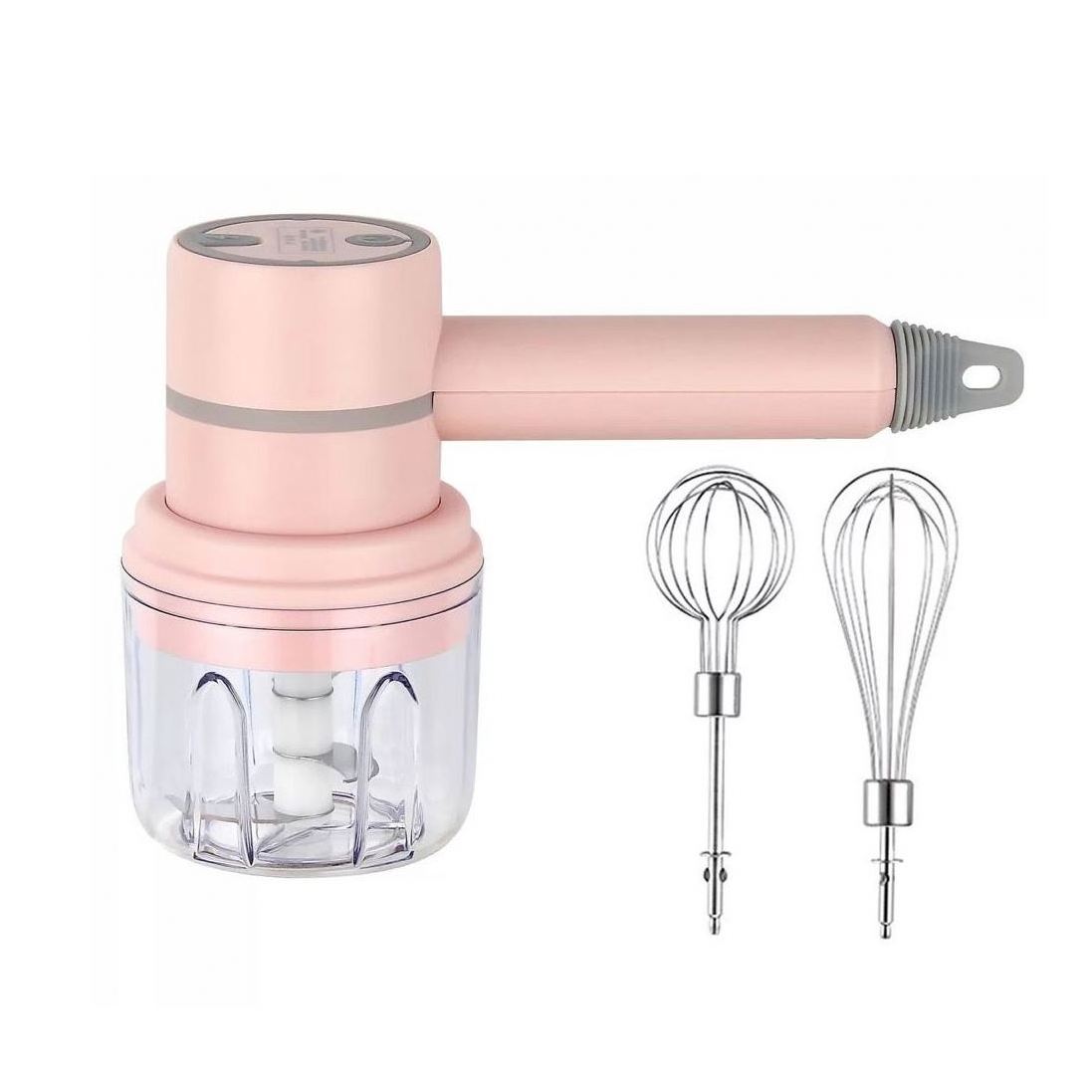 USB Rechargeable 3 Speed Portable Cordless Mixer Hand Blender Wireless Electric Mini Egg Beater Blender With Bowl