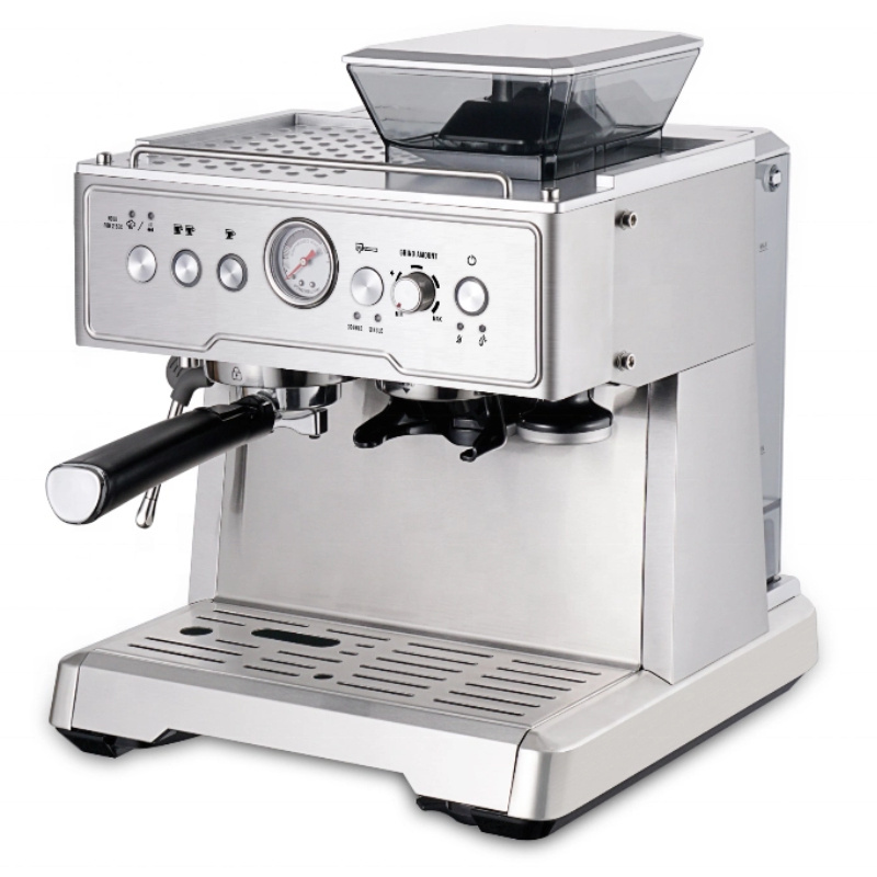 Stainless 15 BAR Italian Pump 3 In 1 Bean To Coffee Automatic Espresso Machine Coffee Maker With Grinder Milk Frother