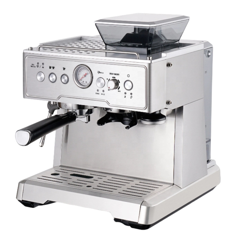 Stainless 15 BAR Italian Pump 3 In 1 Bean To Coffee Automatic Espresso Machine Coffee Maker With Grinder Milk Frother