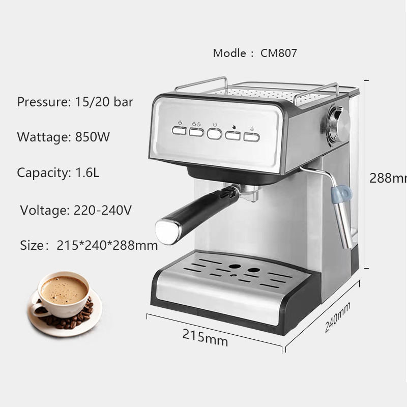 Aluminum alloy boiler filter holer 15 or 20 bar Household cafe machine espresso coffee maker machine