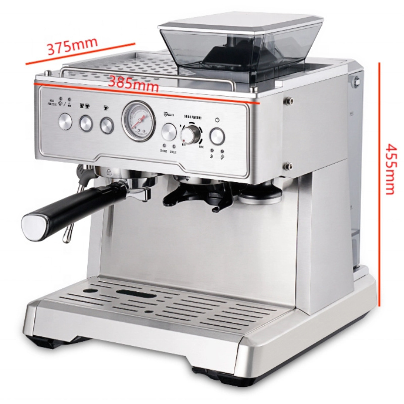 Stainless 15 BAR Italian Pump 3 In 1 Bean To Coffee Automatic Espresso Machine Coffee Maker With Grinder Milk Frother