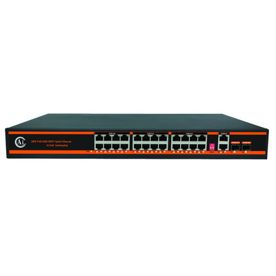 OEM ODM AI Smart PoE Switch 4 8 16 24 Ports 10/100M & Gigabit Ethernet Unmanaged Switch for CCTV Outdoor Camera