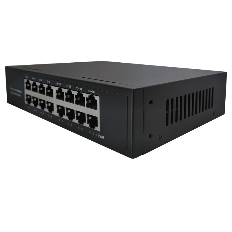 16 Port Network Switch 10/100mbps Ethernet Switch Adapter Fast Rj45 Ethernet Switcher Lan Switching Hub