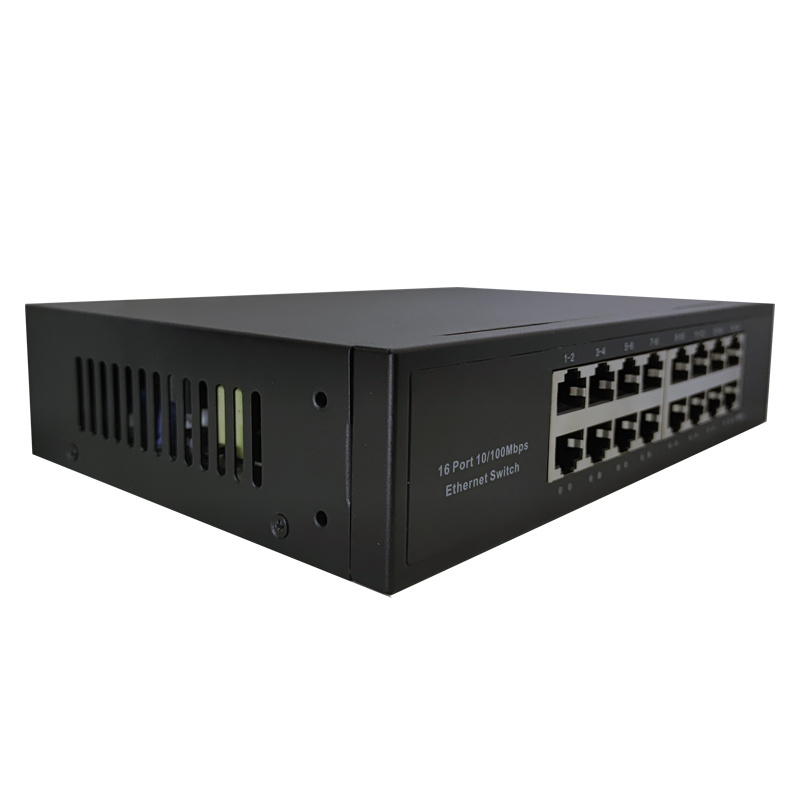 16 Port Network Switch 10/100mbps Ethernet Switch Adapter Fast Rj45 Ethernet Switcher Lan Switching Hub