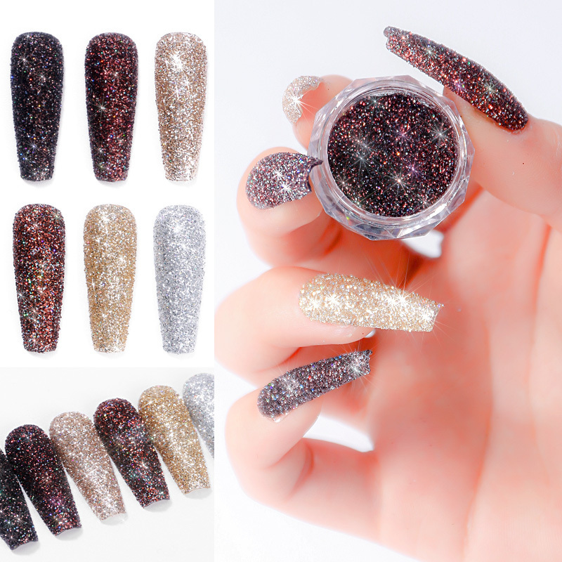 Nail Art Crystal Diamond Powder Burst Flash Mixed Broken Diamond Nail Sequin Glitter Nail Powder