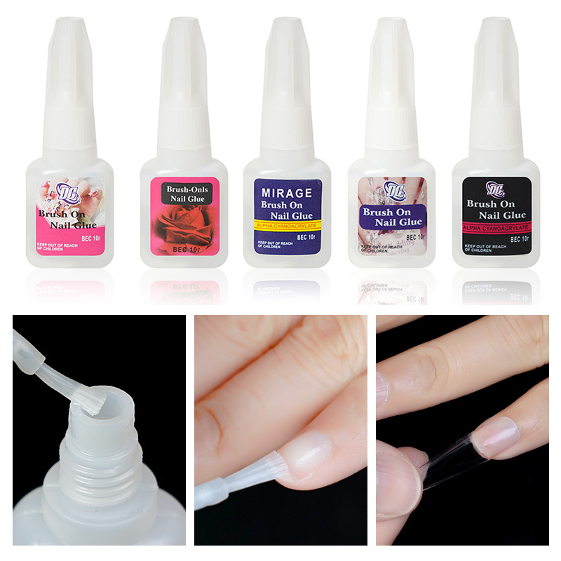 High quality 10g false nail tips glue sticky tools strong nail gel glue