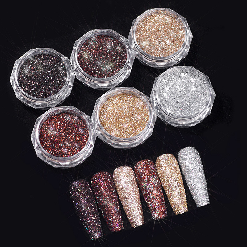 Nail Art Crystal Diamond Powder Burst Flash Mixed Broken Diamond Nail Sequin Glitter Nail Powder