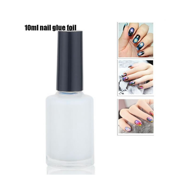 1 PCS 15 ML Professional Nail Art Transfer Tips Galaxy Star Foil Glue Adhesive White Nail Glue For Sticker