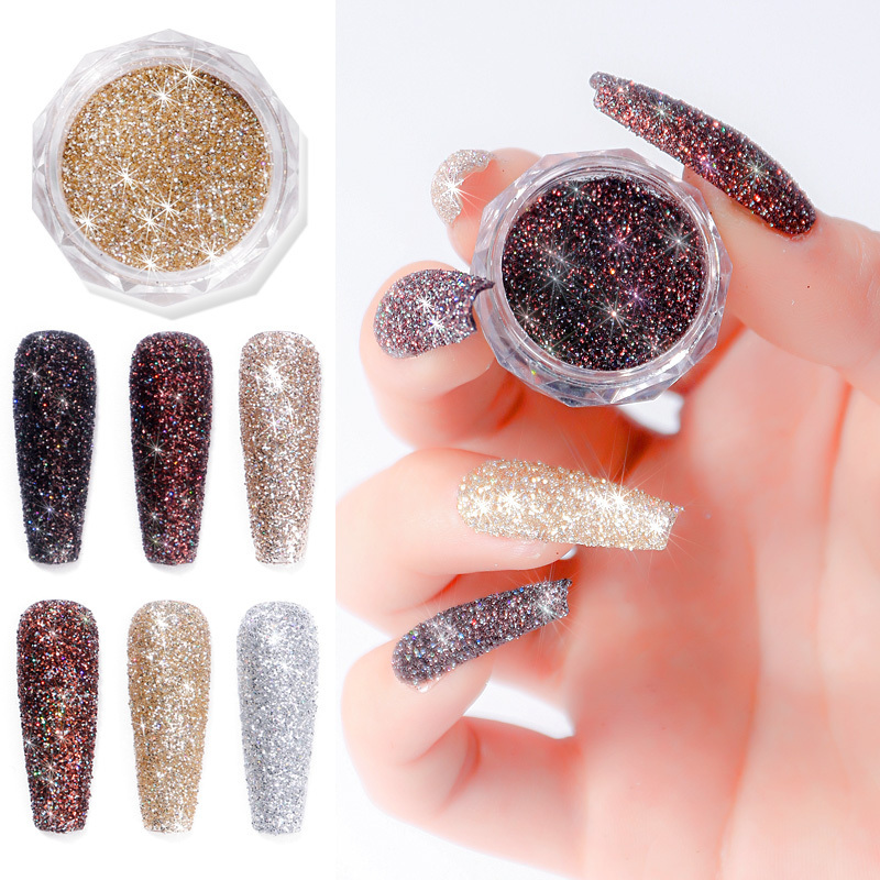 Nail Art Crystal Diamond Powder Burst Flash Mixed Broken Diamond Nail Sequin Glitter Nail Powder