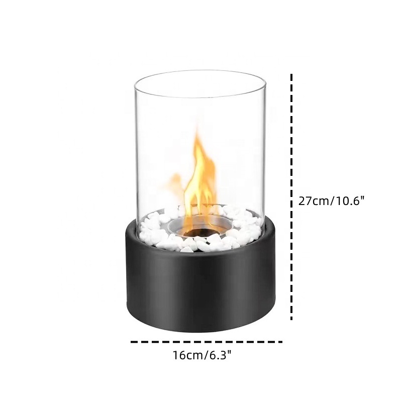 Indoor Tabletop Burning Heating Smokeless Stainless Steel Fireplace Bio Ethanol Fire Pit