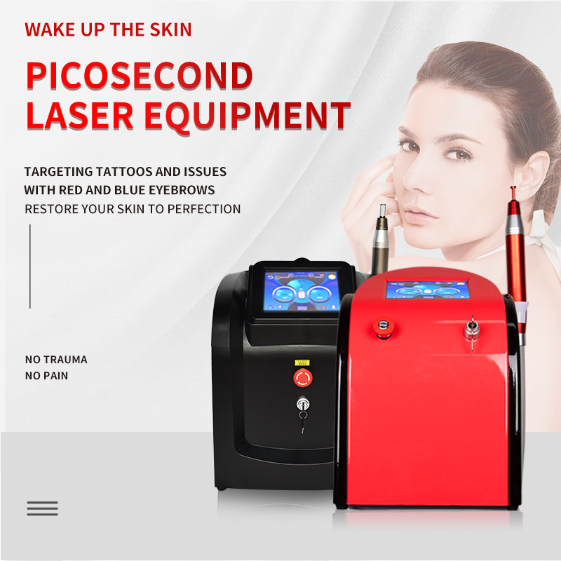 Hot-selling Picosecond Q-switch NdYag Laser Tattoo Removal Machine Standing Remove Tattoo Laser