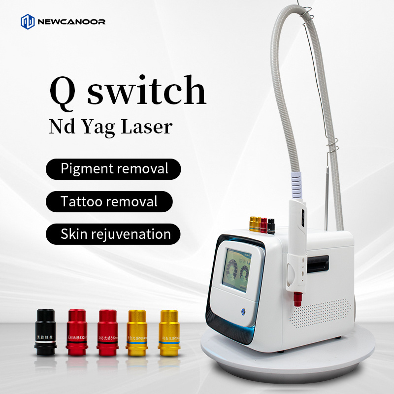 Latest Model 6 Head 1064 Q-Switch Laser PRO Version 500W Beauty Equipment Skin Whitening Cooling Tattoo Pigment Removal