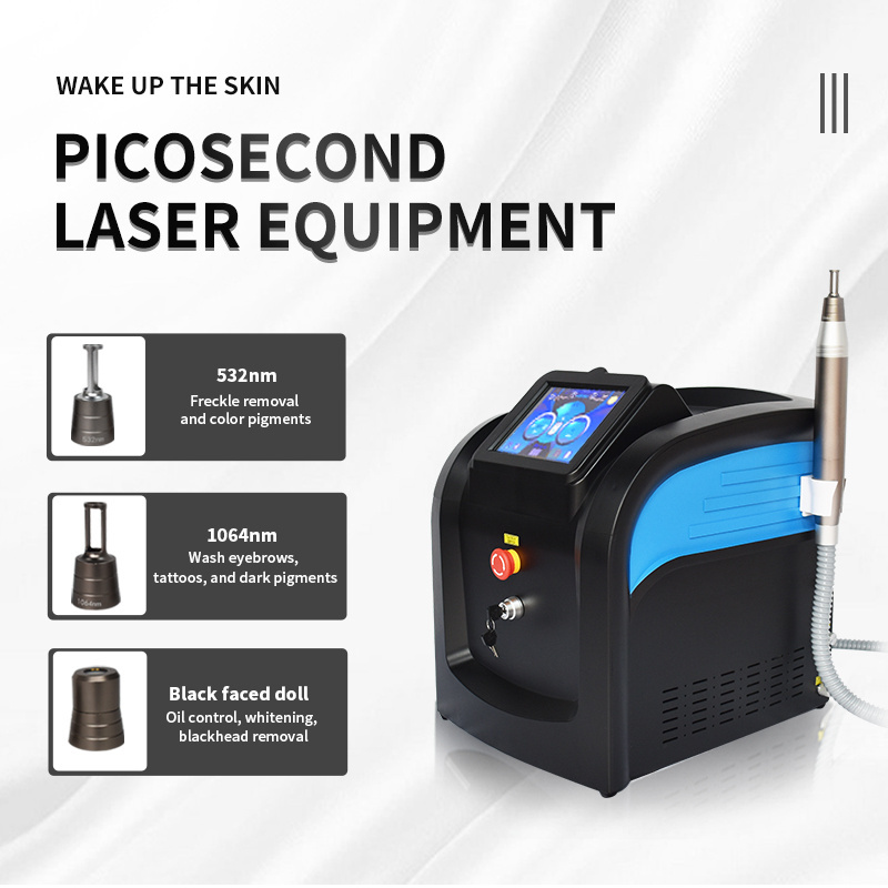 Hot-selling Picosecond Q-switch NdYag Laser Tattoo Removal Machine Standing Remove Tattoo Laser