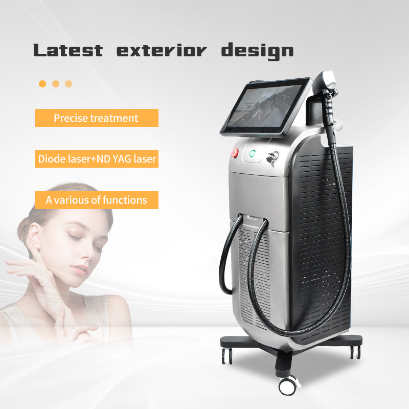 2024 Multifunction 2 In 1 Diode Laser Hair Removal Ndyag Laser 808 diode laser