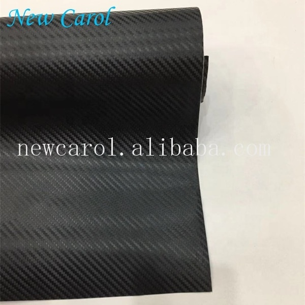 Car Accessories Exterior Decoration PVC Sticker Black 3D Carbon Fiber Vinyl Film