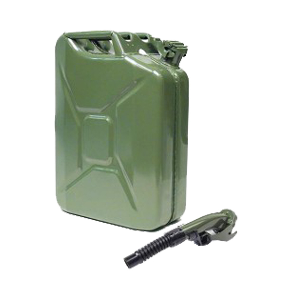 Custom portable american army motorcycle car 5 gallon 20l stainless steel gasoline fuel jerry can