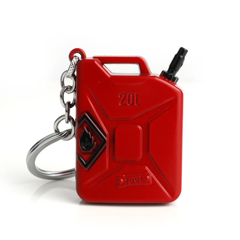 Small Mini 20L Game gift Zinc Alloy Fuel Gasoline Brarrel Keychain Jerry Can