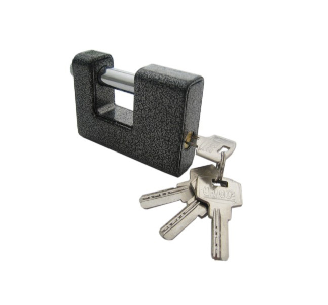 high security hardened fashion rectangle door black old padlock