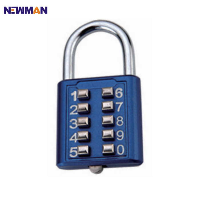 NEWMAN CP8031 10 digits combination lock,  password keyless digit combination code padlock