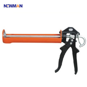 L2024 9" Heavy Duty Manual Aluminum Handle Cordless Skeleton Dropless Silicone Sealant Caulking Gun with needle