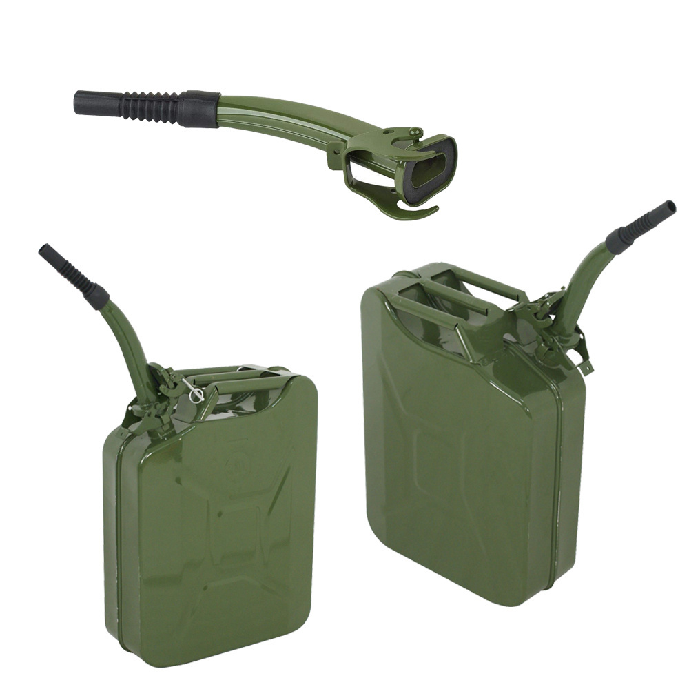 small mini 5 liter 10 liter 20liter portable metal gasoline oil fuel tank jerry can with flexible spout