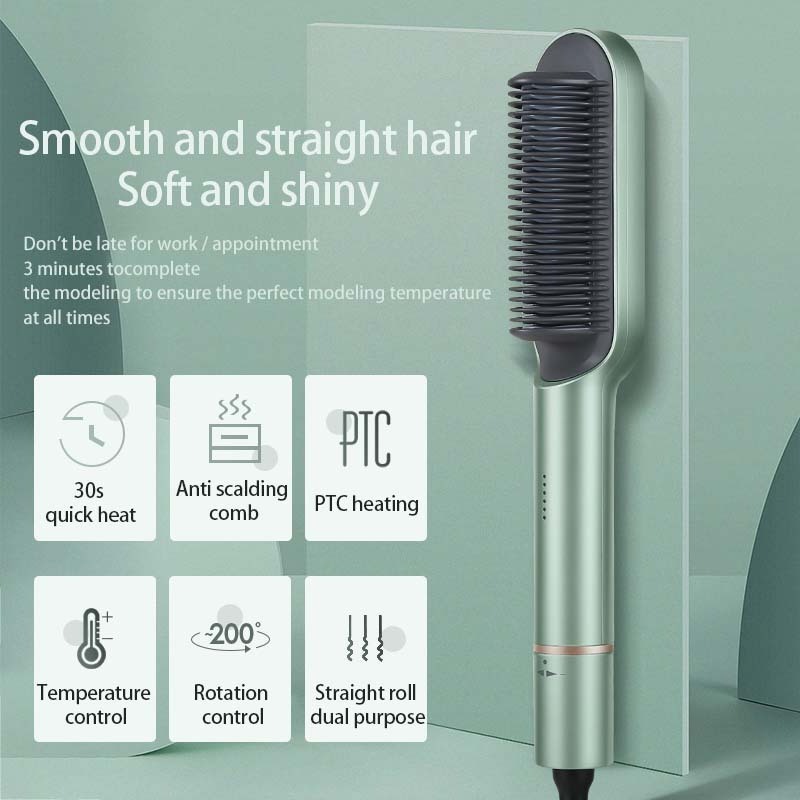 Hair Straightener Brush Personal Care Styling Hair Regrowth Head Massage Treatment Hot Ceramic Hair Straightener Comb