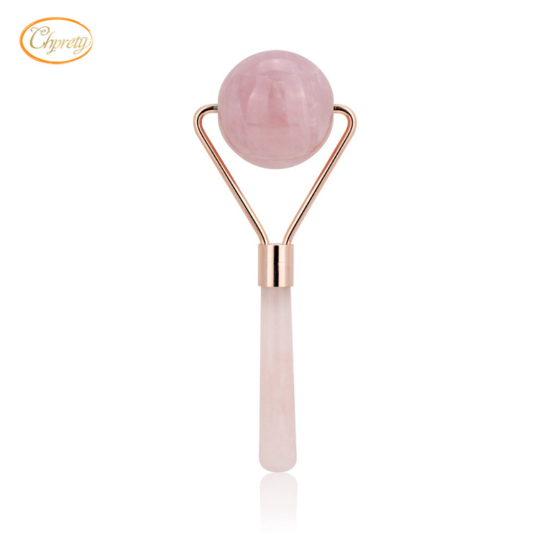 New Product Rose Quartz Gua Sha Scraping Body Jade Massager Facial Rose Quartz Roller