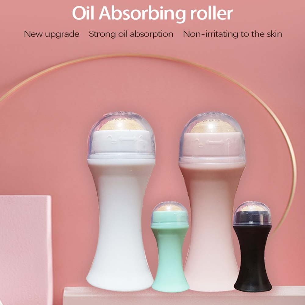 Home Use Oil Absorbing Roller Volcanic Stone 360 Rotating Facial Massage Beauty Products Massager roller Stone